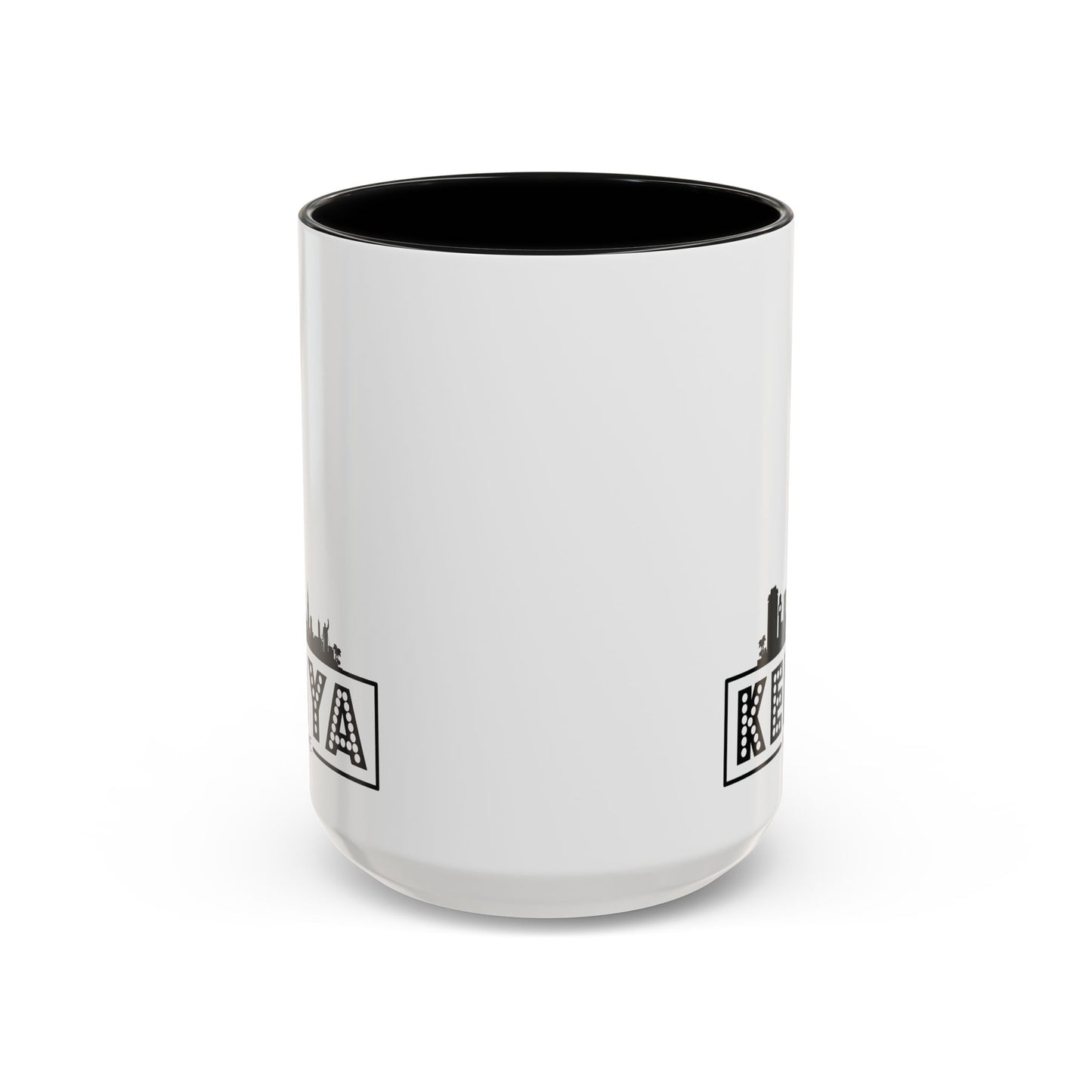 Black Kenyan Flag Map Coffee Mug | 11oz & 15oz