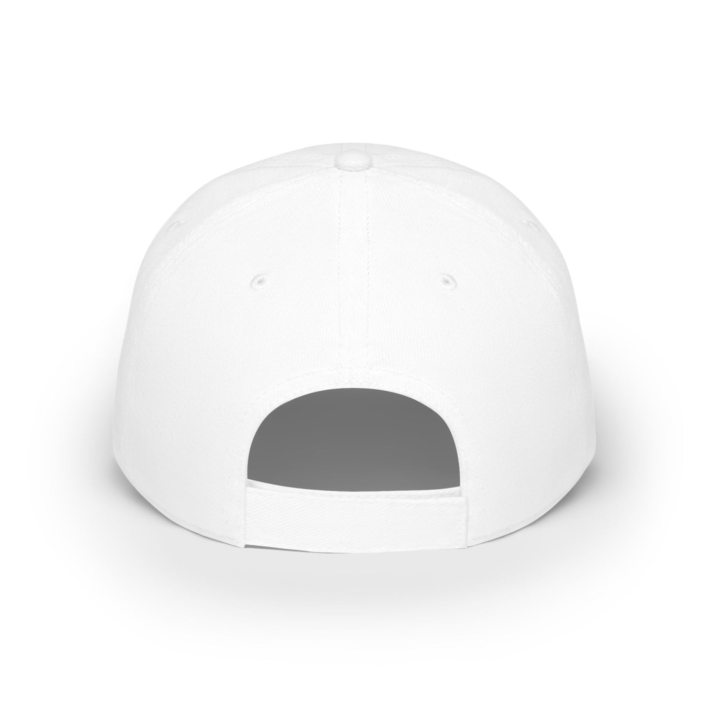 White with Red Paw Print Baseball Cap