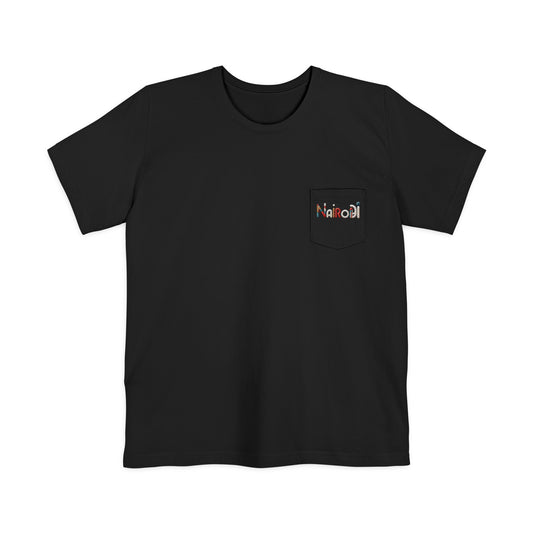 Nairobi Beaded Skyline Pocket T-shirt