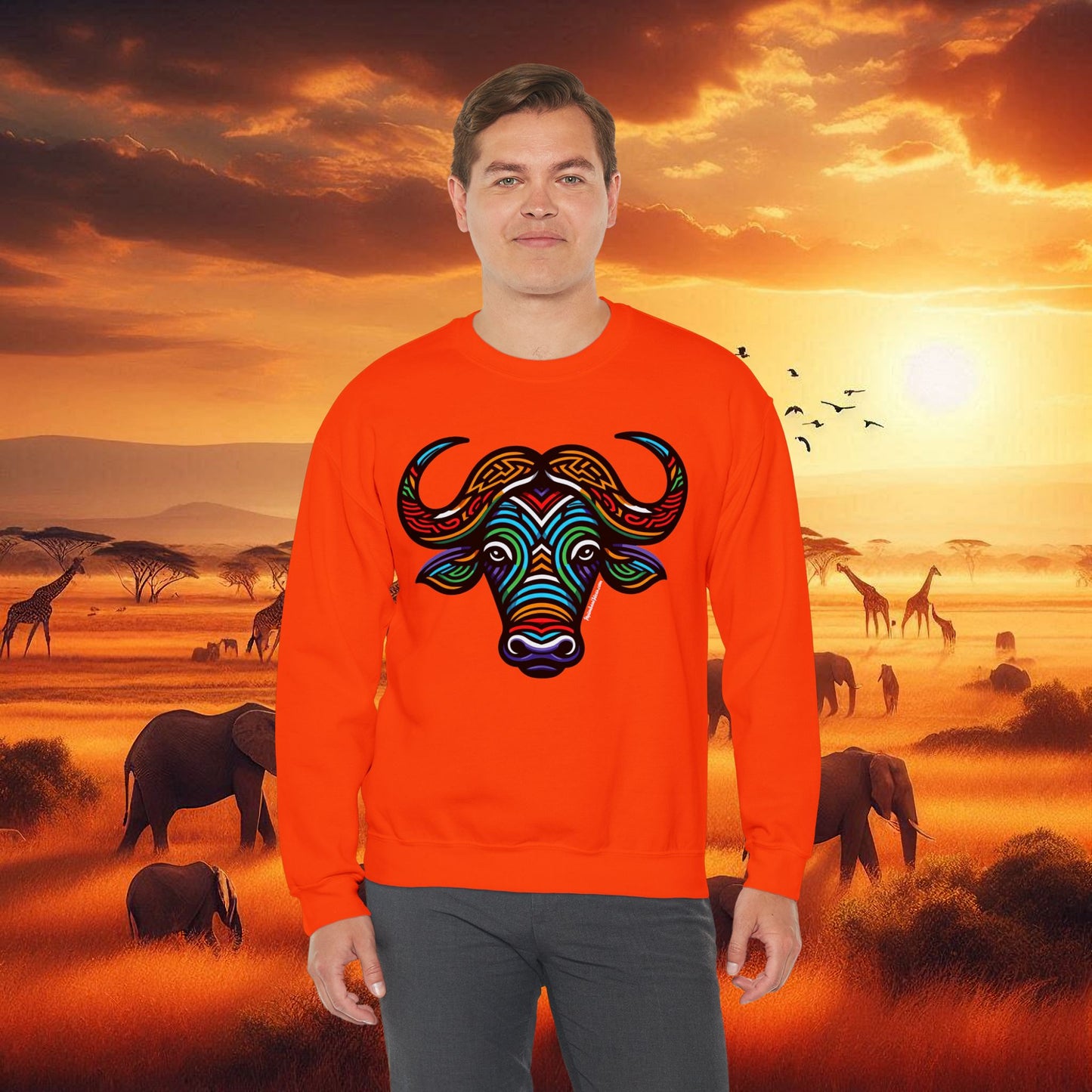 Buffalo African Bead Unisex Sweatshirt
