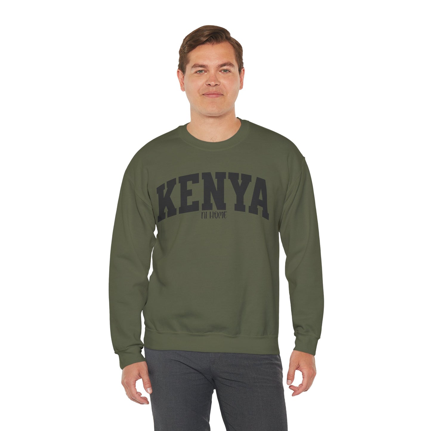 Kenya Campus Crewneck Sweatshirt — Vintage Collegiate Kenya Pullover