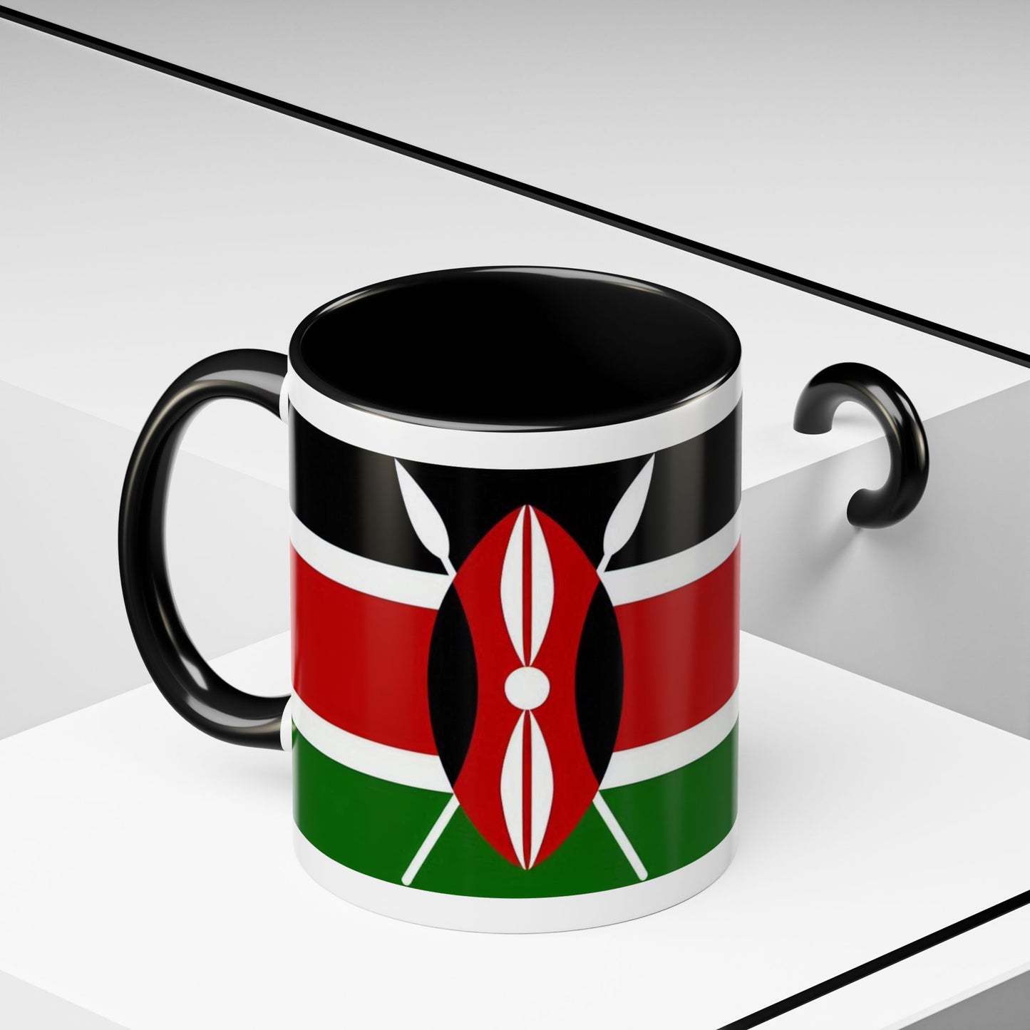 Kenyan Flag Accent Coffee Mug | 11oz & 15oz