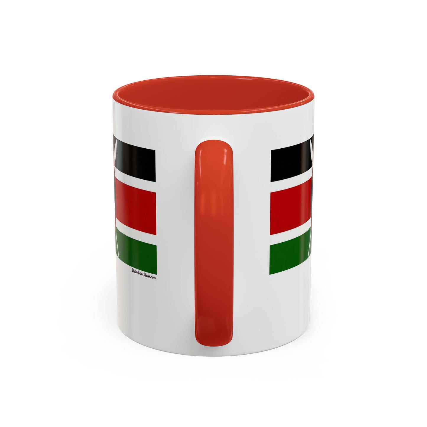 Small Kenyan Flag Accent Coffee Mug