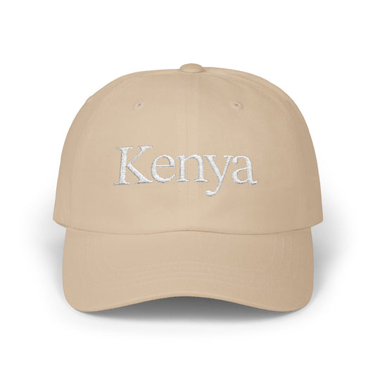 White Kenya Embroidered Cap