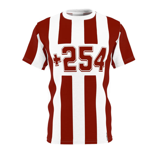 Soccer Jersey Tee - +254 Kenya Striped Design