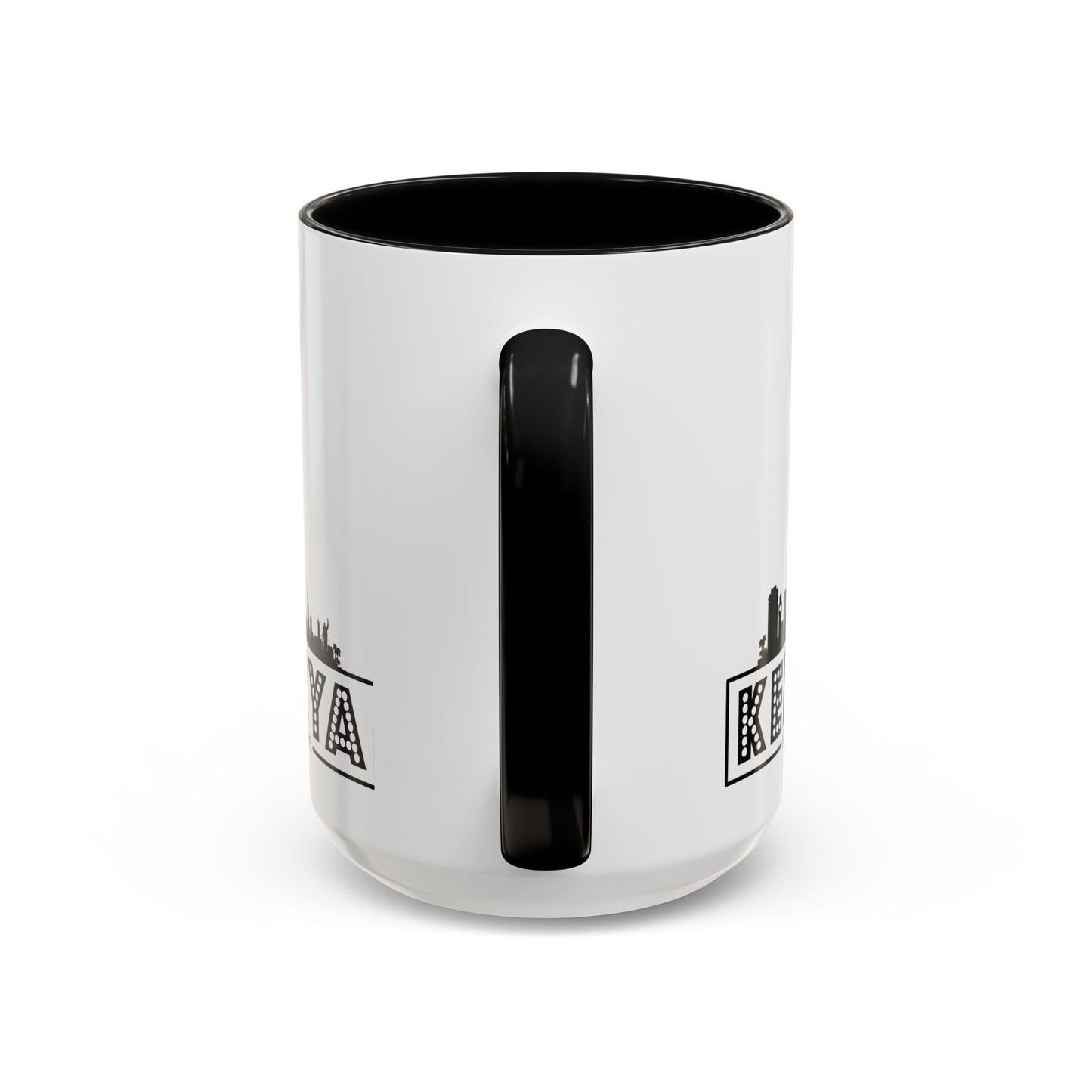 Black Kenyan Flag Map Coffee Mug | 11oz & 15oz