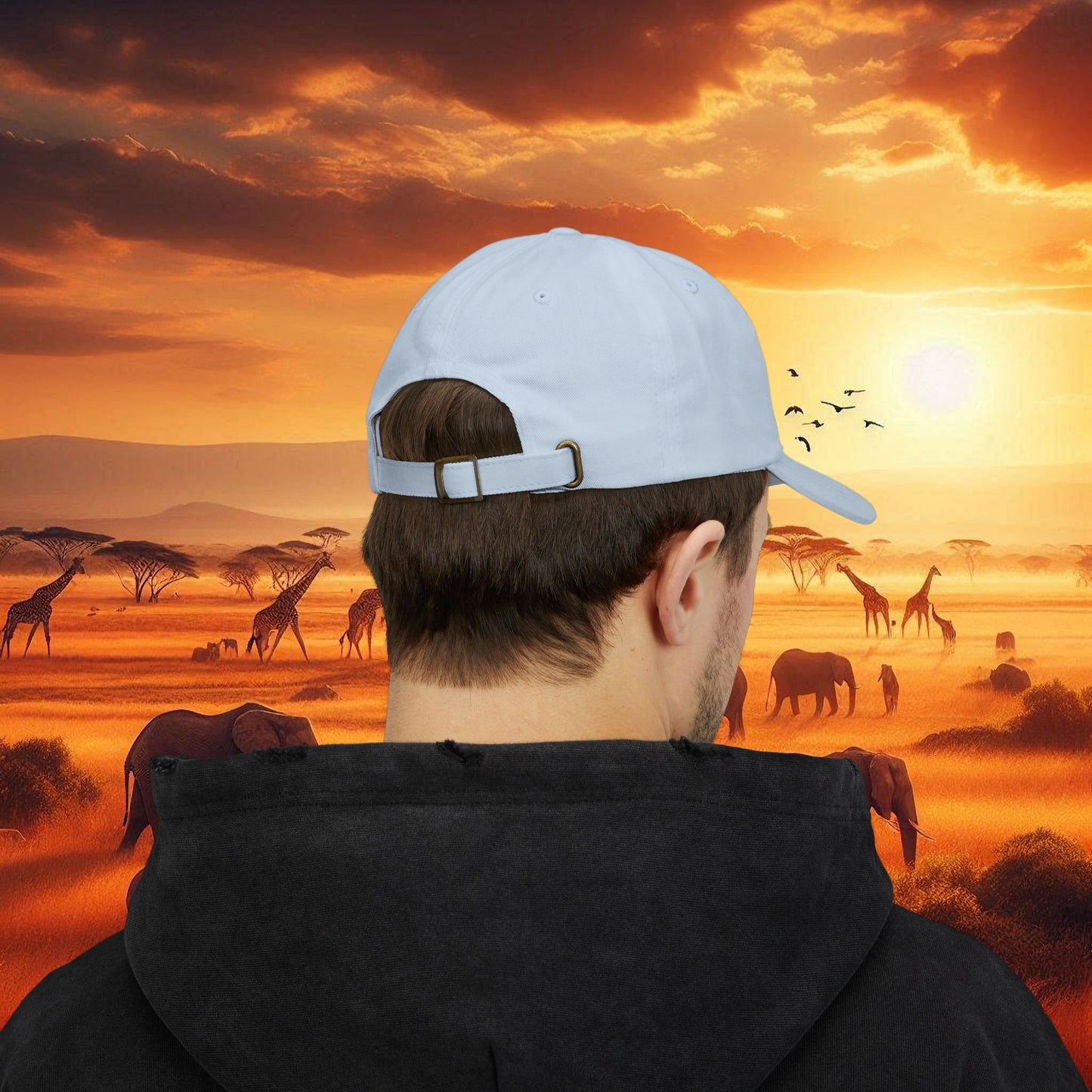 Kenya Inverted Embroidered Cap in Multi-Color