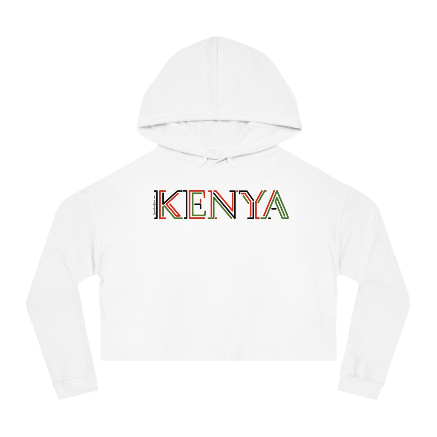 Kenya Women's Cropped Hooded Sweatshirt