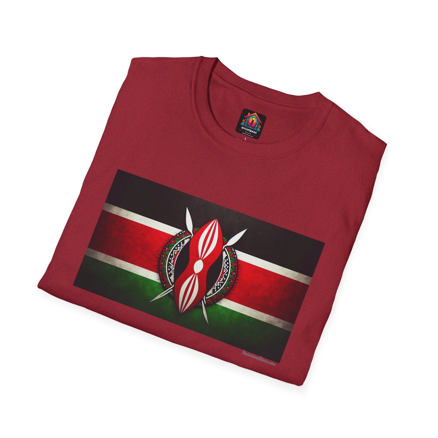 Kenyan Faded Flag T-Shirt - Show Your Kenyan Pride