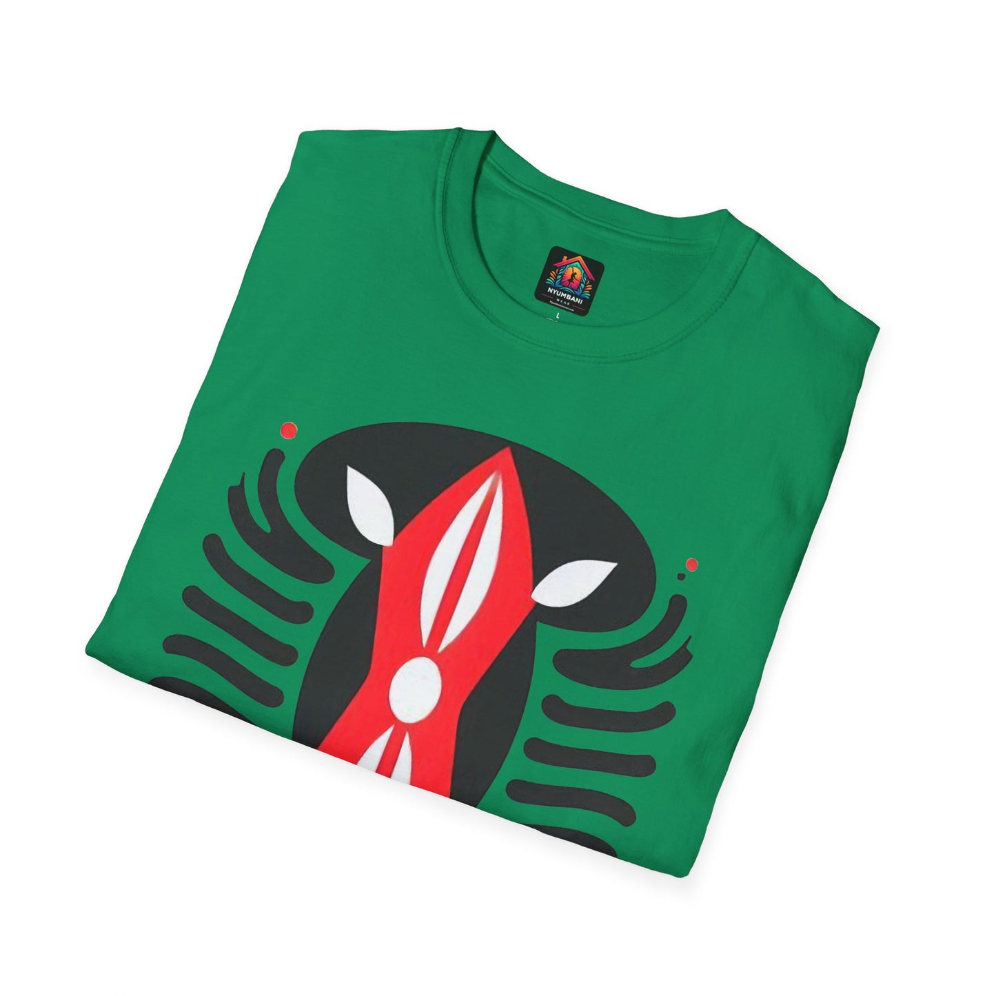 Kenyan Abstract  Shield  Unisex Softstyle T-Shirt
