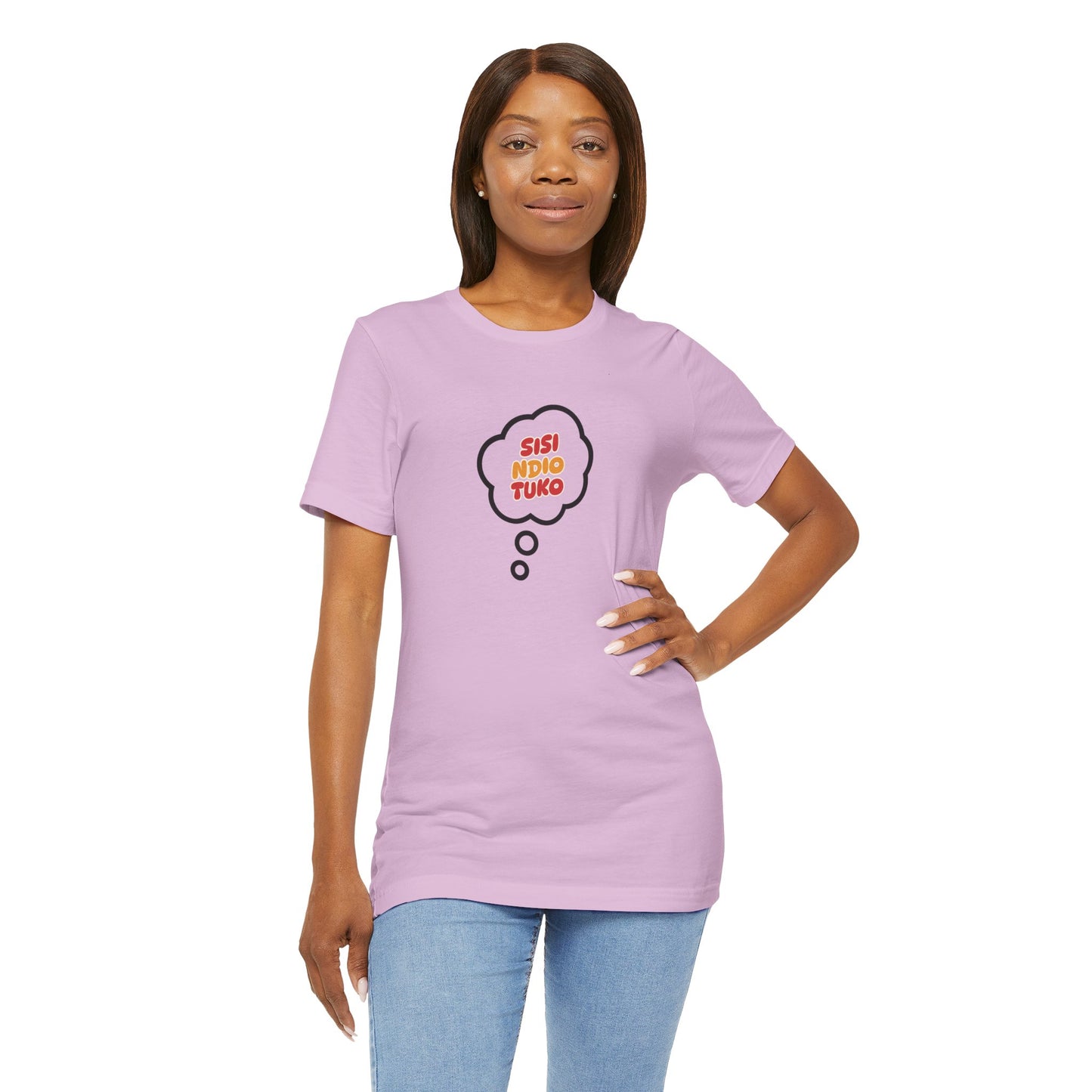 Unisex T-shirt Sisi Ndio Tuko African Print Men Women Tee
