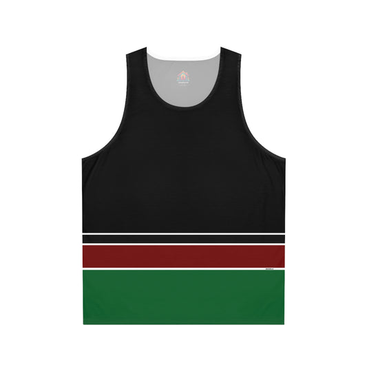 Kenyan striped Unisex Tank Top (AOP)