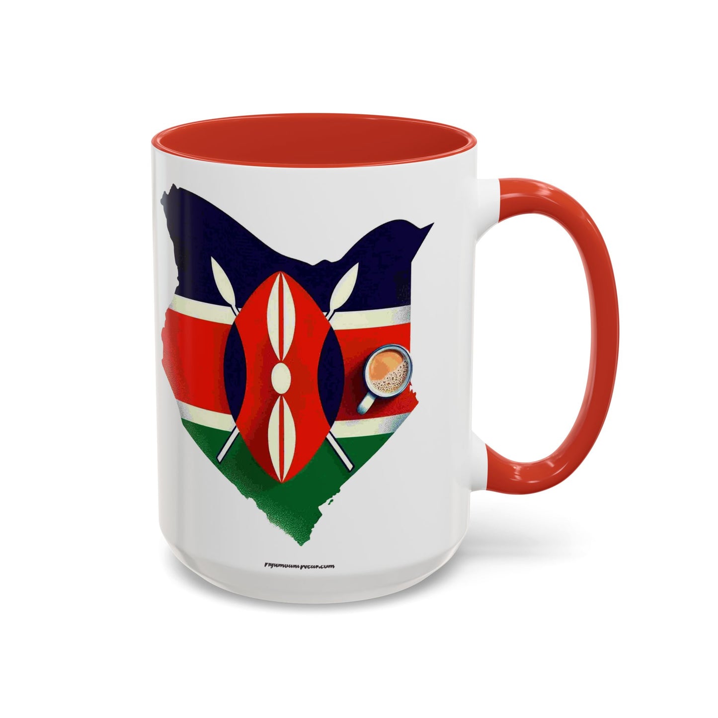 Kenyan Flag Map Coffee Mug | 11oz & 15oz