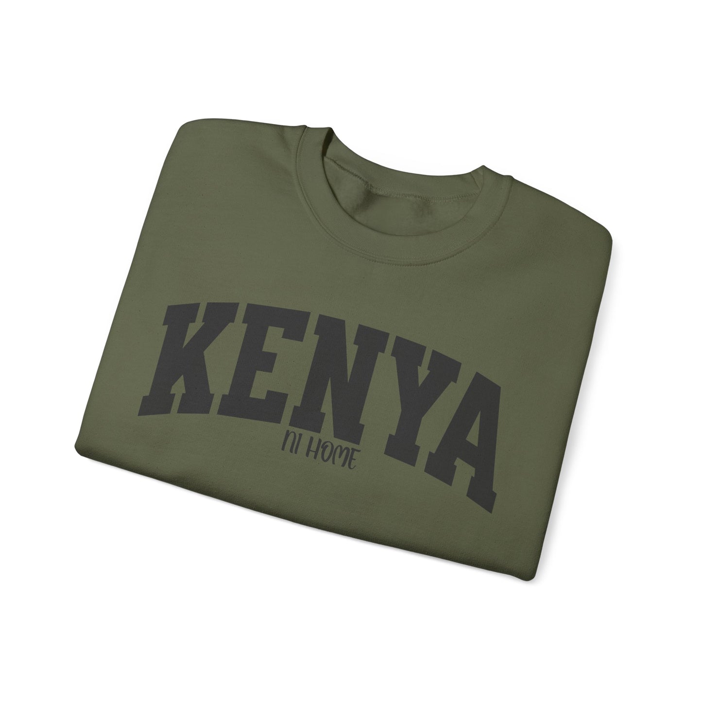 Kenya Campus Crewneck Sweatshirt — Vintage Collegiate Kenya Pullover