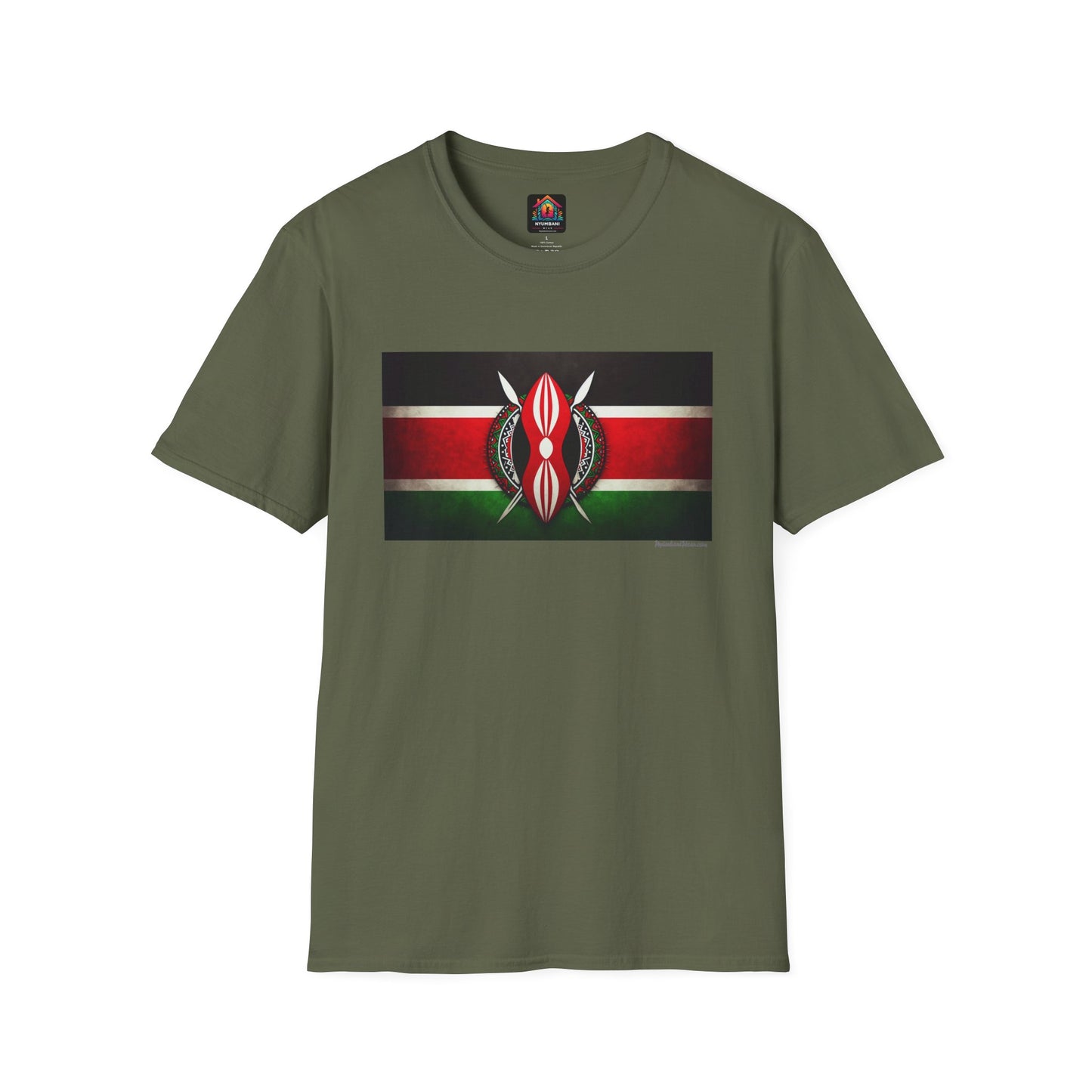 Kenyan Faded Flag T-Shirt - Show Your Kenyan Pride