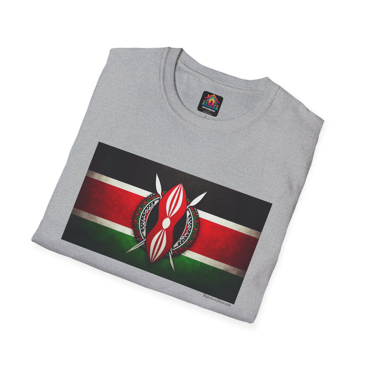 Kenyan Faded Flag T-Shirt - Show Your Kenyan Pride