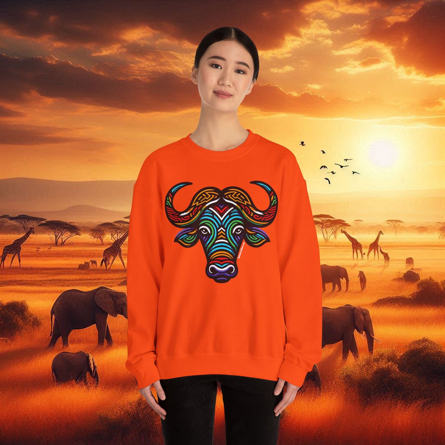 Buffalo African Bead Unisex Sweatshirt