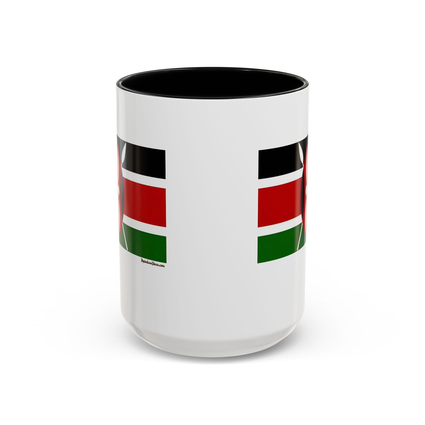 Small Kenyan Flag Accent Coffee Mug