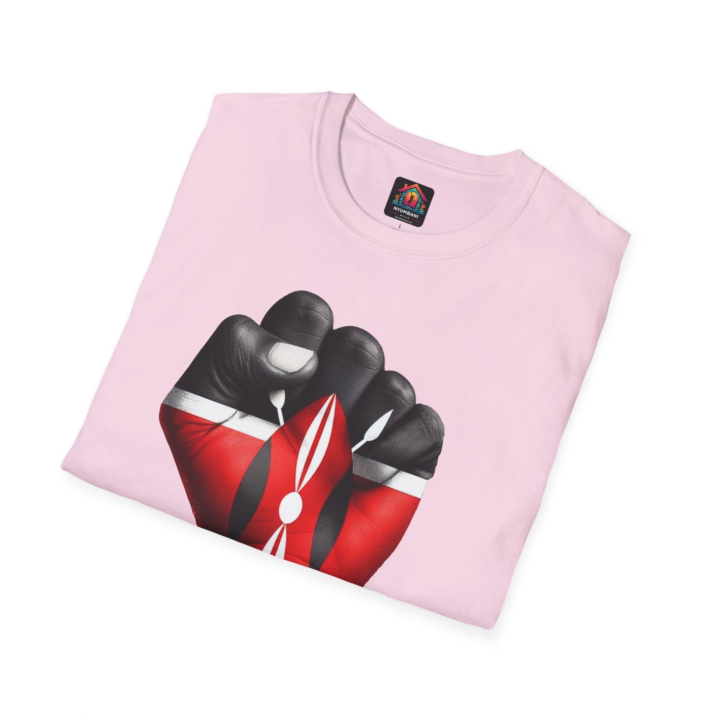 Kenyan Aluta Continua Unisex T-Shirt with Black Fist and Kenyan Flag