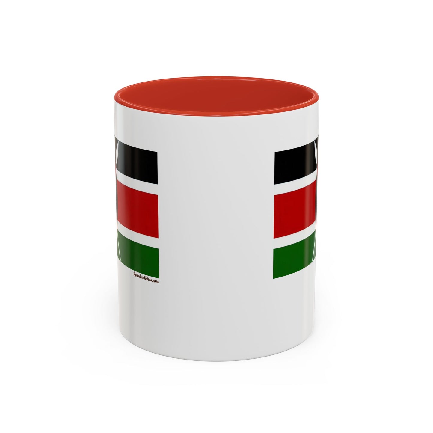 Small Kenyan Flag Accent Coffee Mug