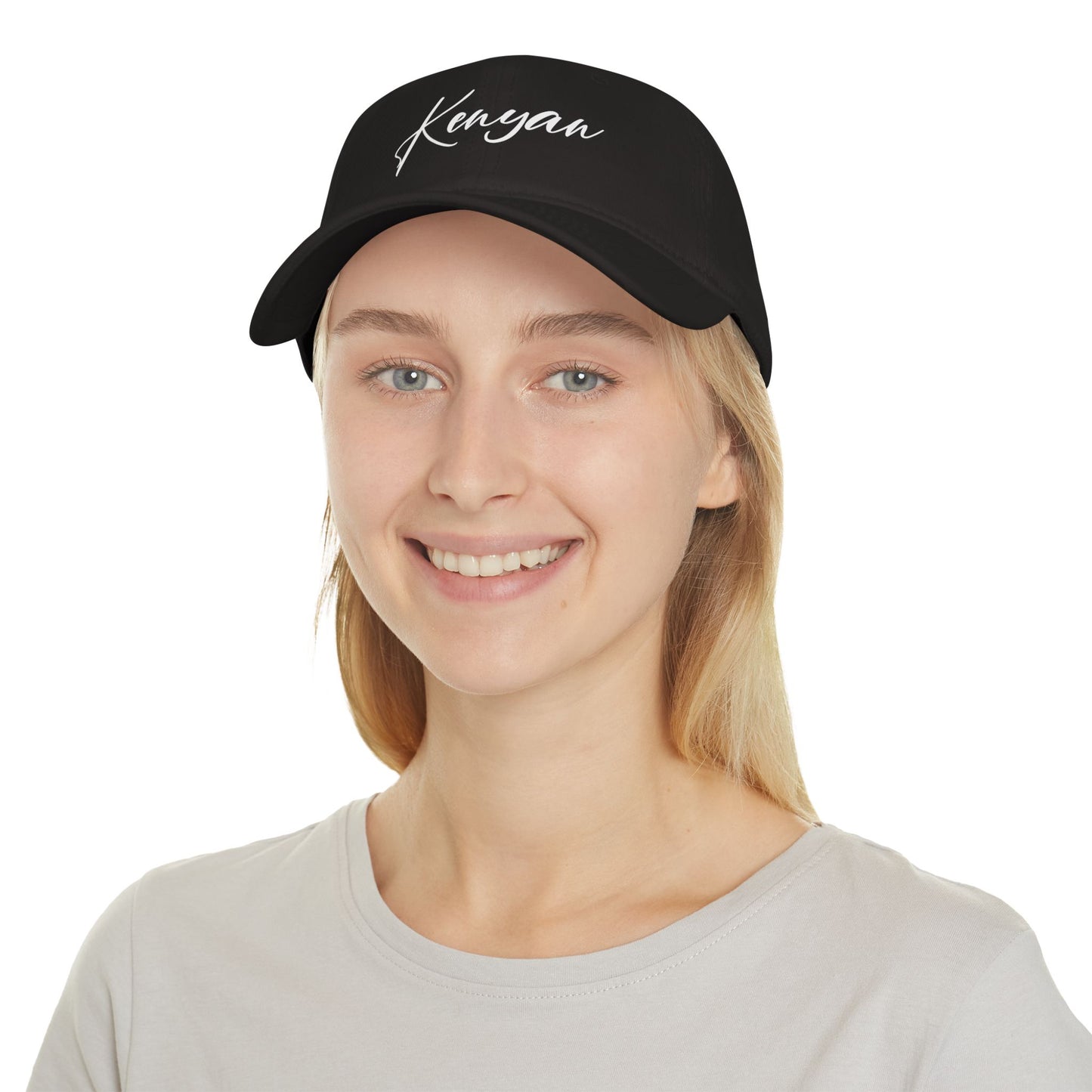 Black with White Kenyan Baseball Cap