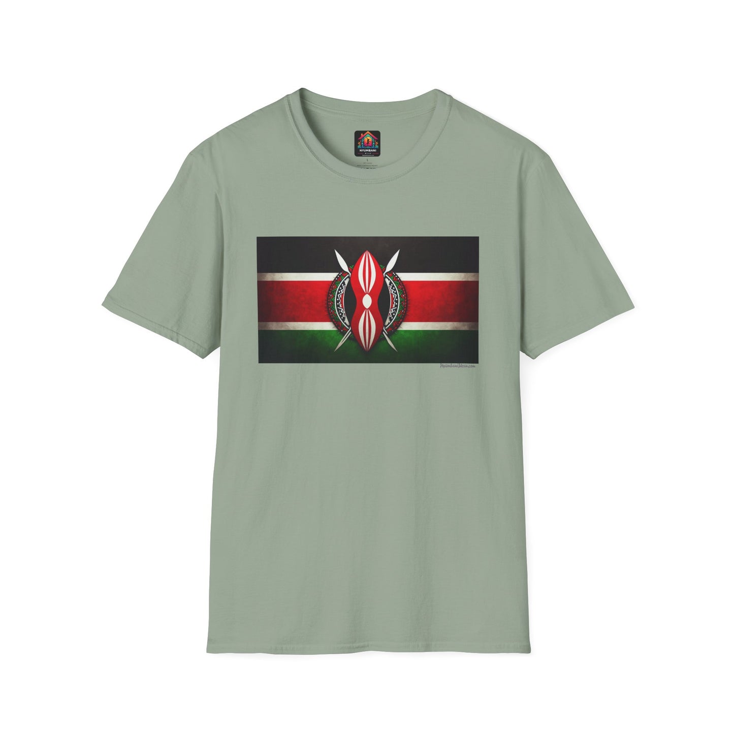 Kenyan Faded Flag T-Shirt - Show Your Kenyan Pride