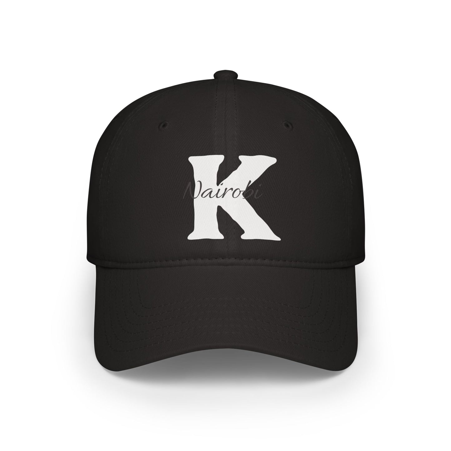 Black with White "K" Nairobi Baseball Cap