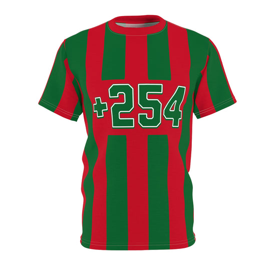 Soccer Jersey Tee - +254 Kenya Striped Design