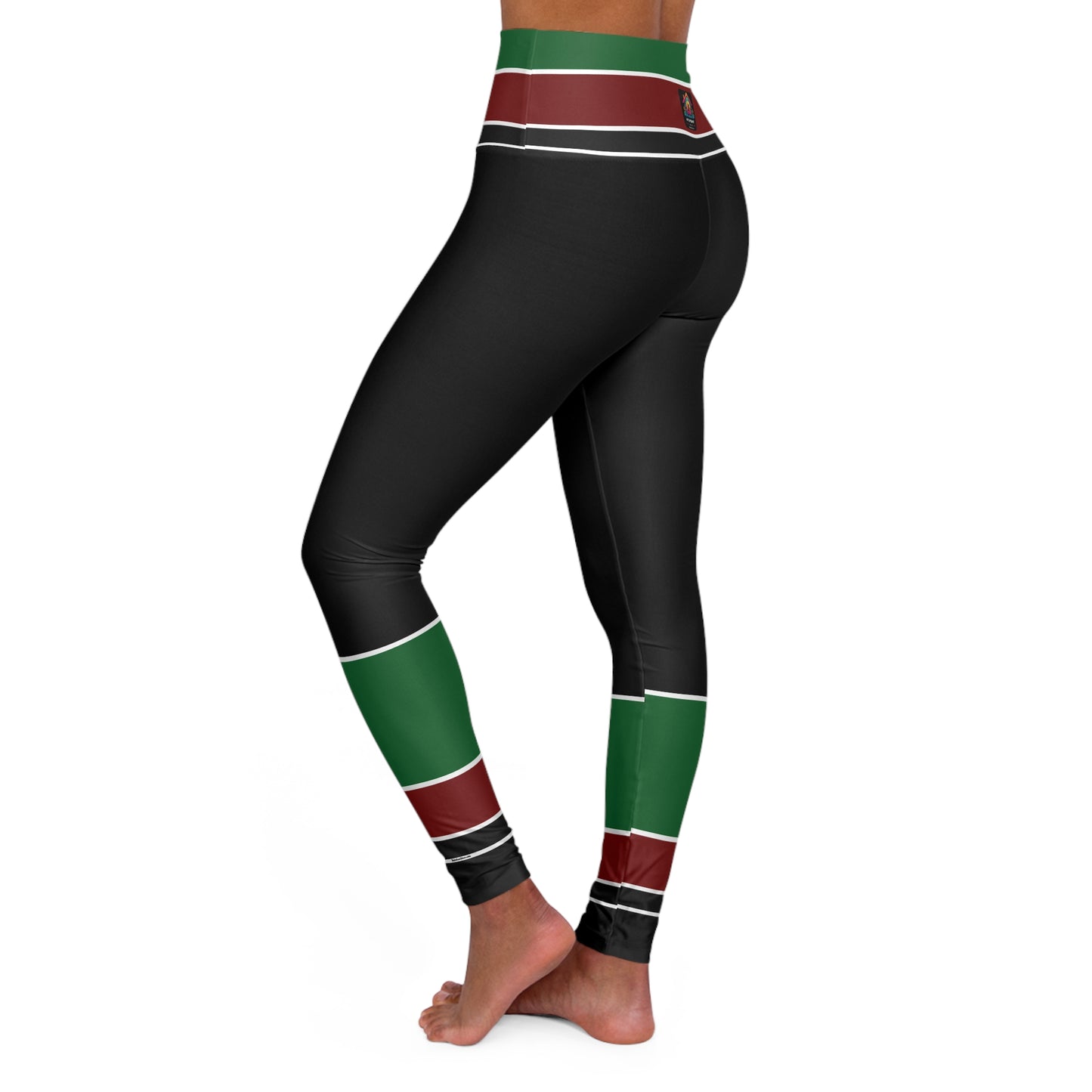 Kenyan High Waisted Yoga Leggings (AOP)