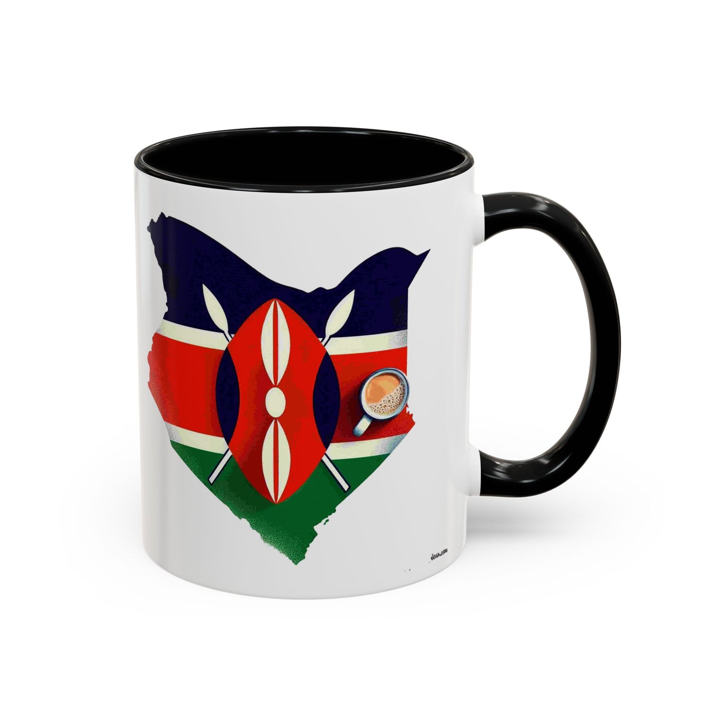 Kenyan Flag Map Coffee Mug | 11oz & 15oz