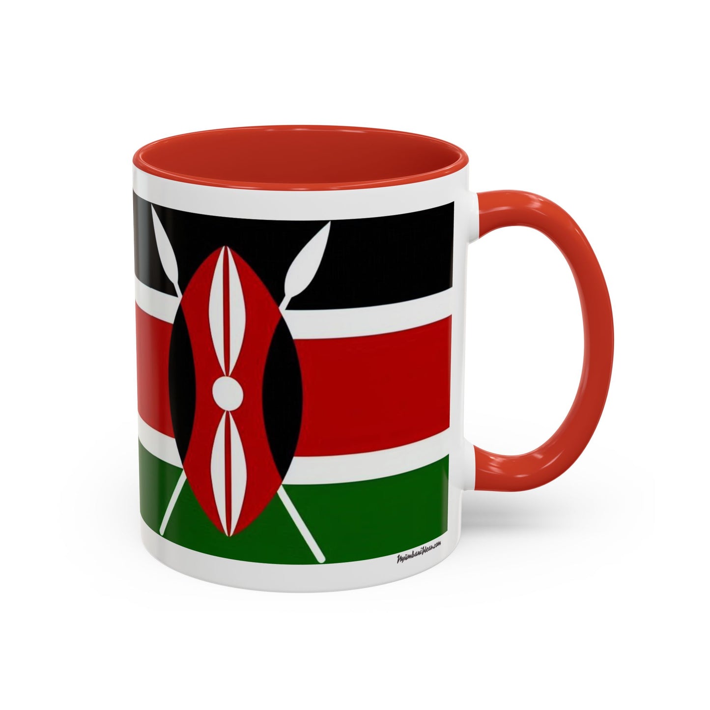 Kenyan Flag Accent Coffee Mug | 11oz & 15oz