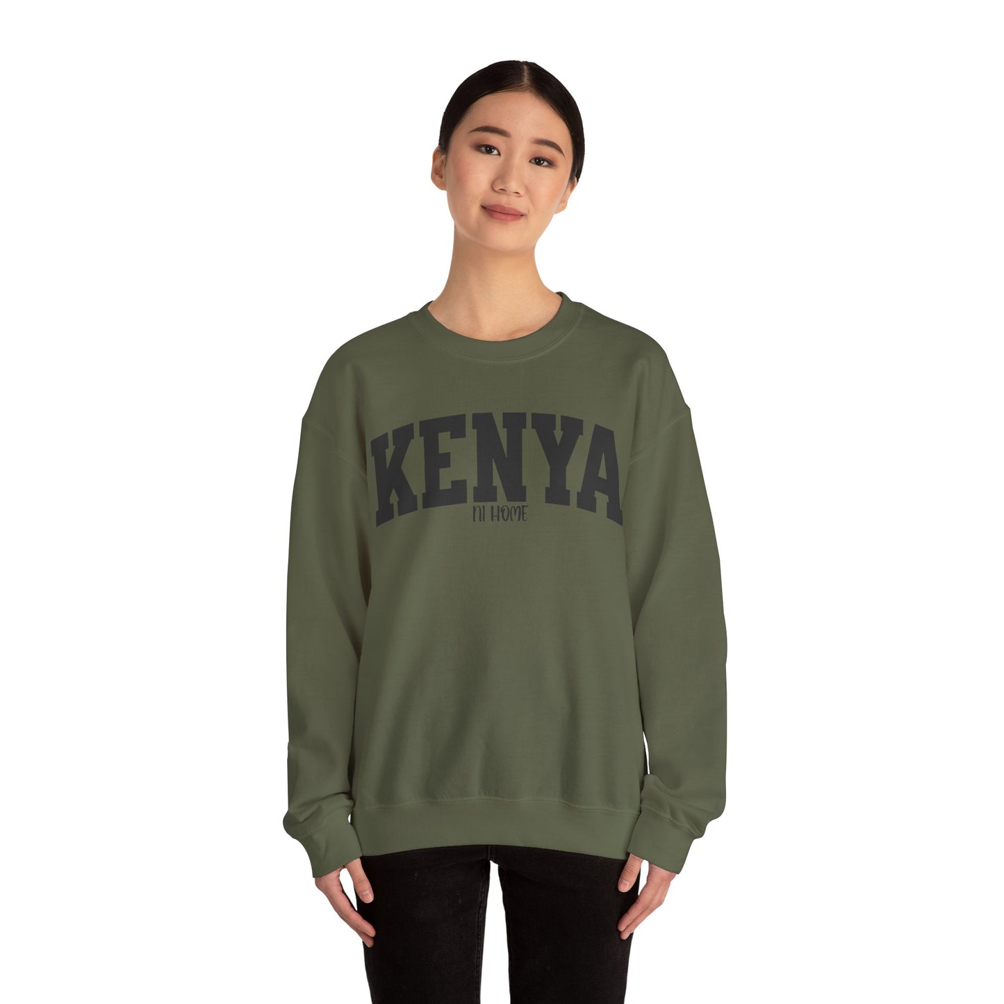Kenya Campus Crewneck Sweatshirt — Vintage Collegiate Kenya Pullover