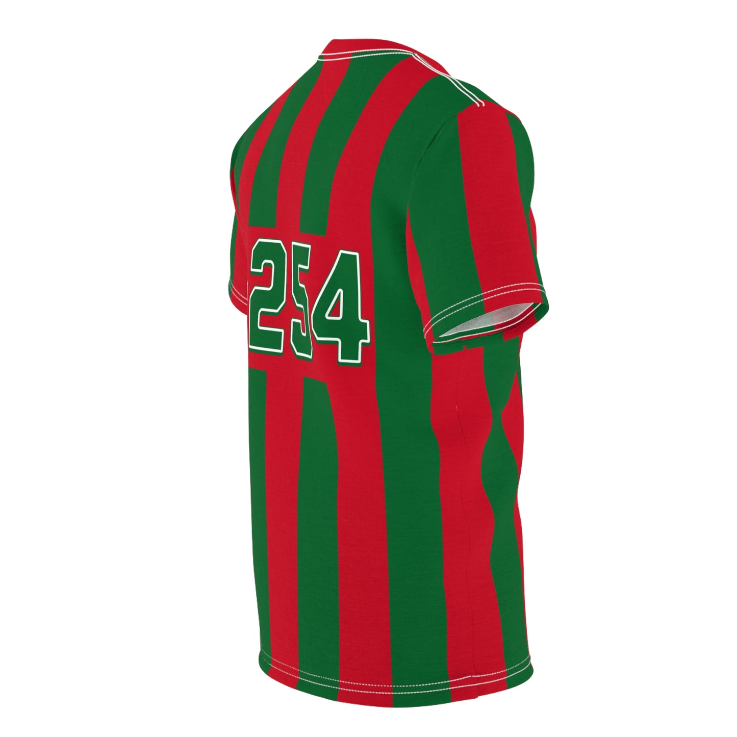 Soccer Jersey Tee - +254 Kenya Striped Design