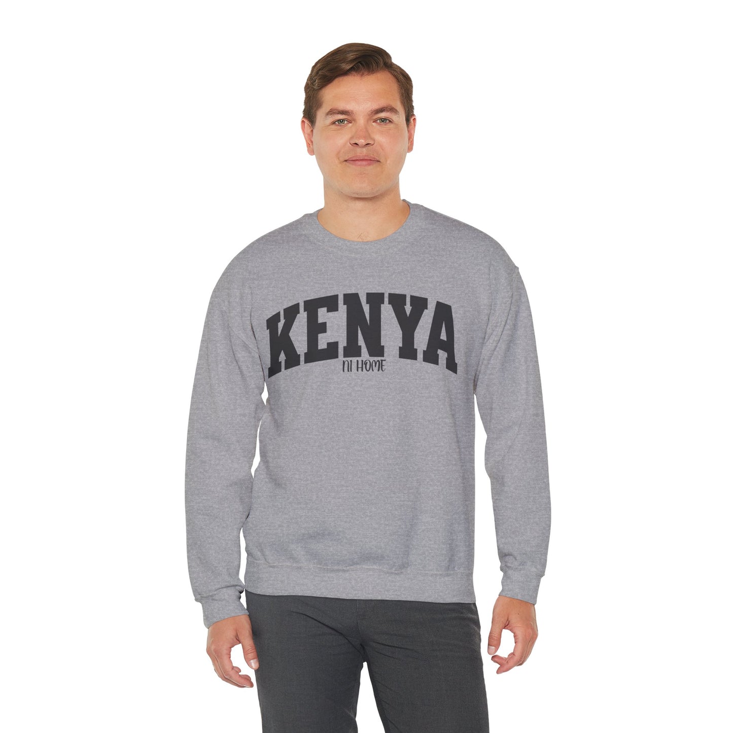Kenya Campus Crewneck Sweatshirt — Vintage Collegiate Kenya Pullover