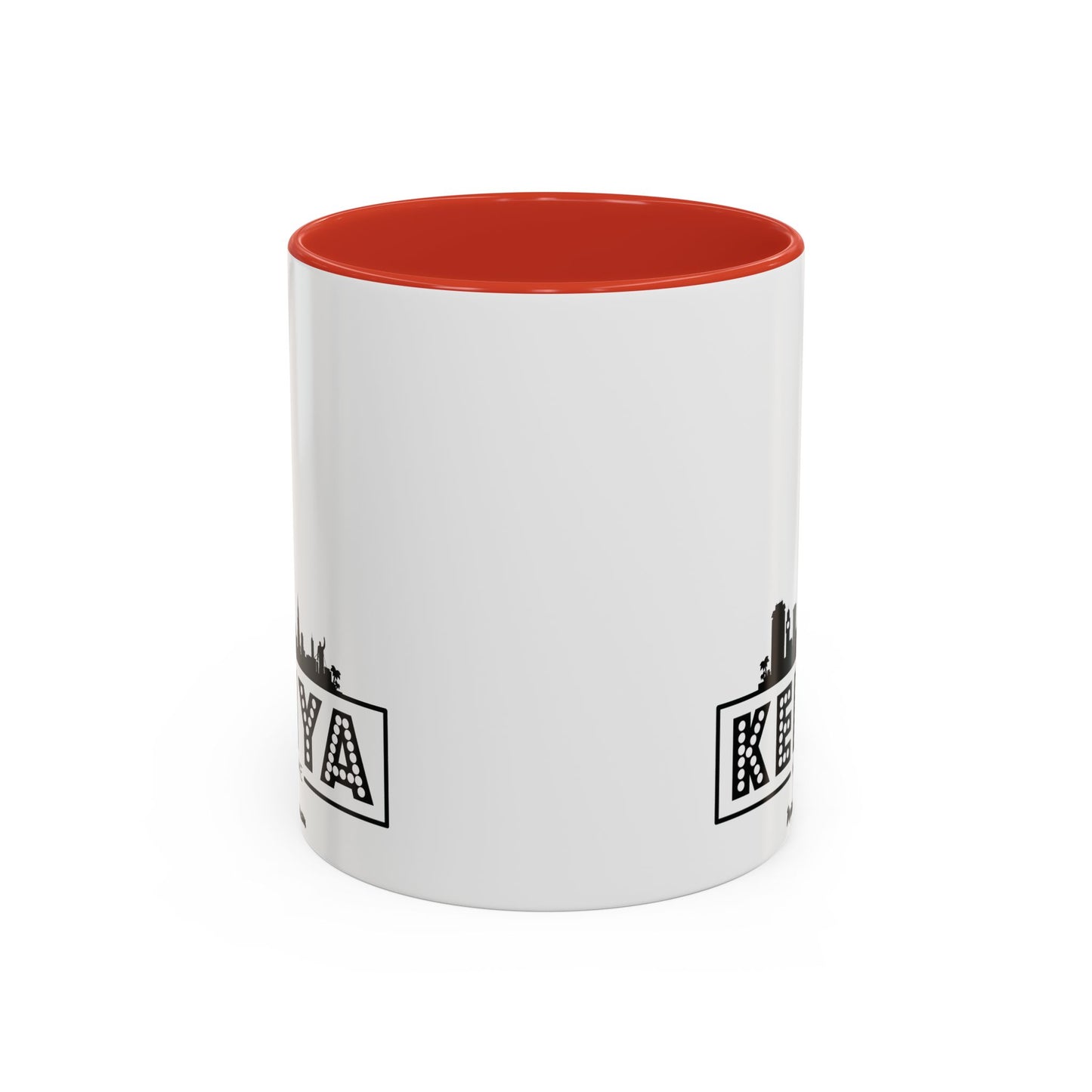 Black Kenyan Flag Map Coffee Mug | 11oz & 15oz