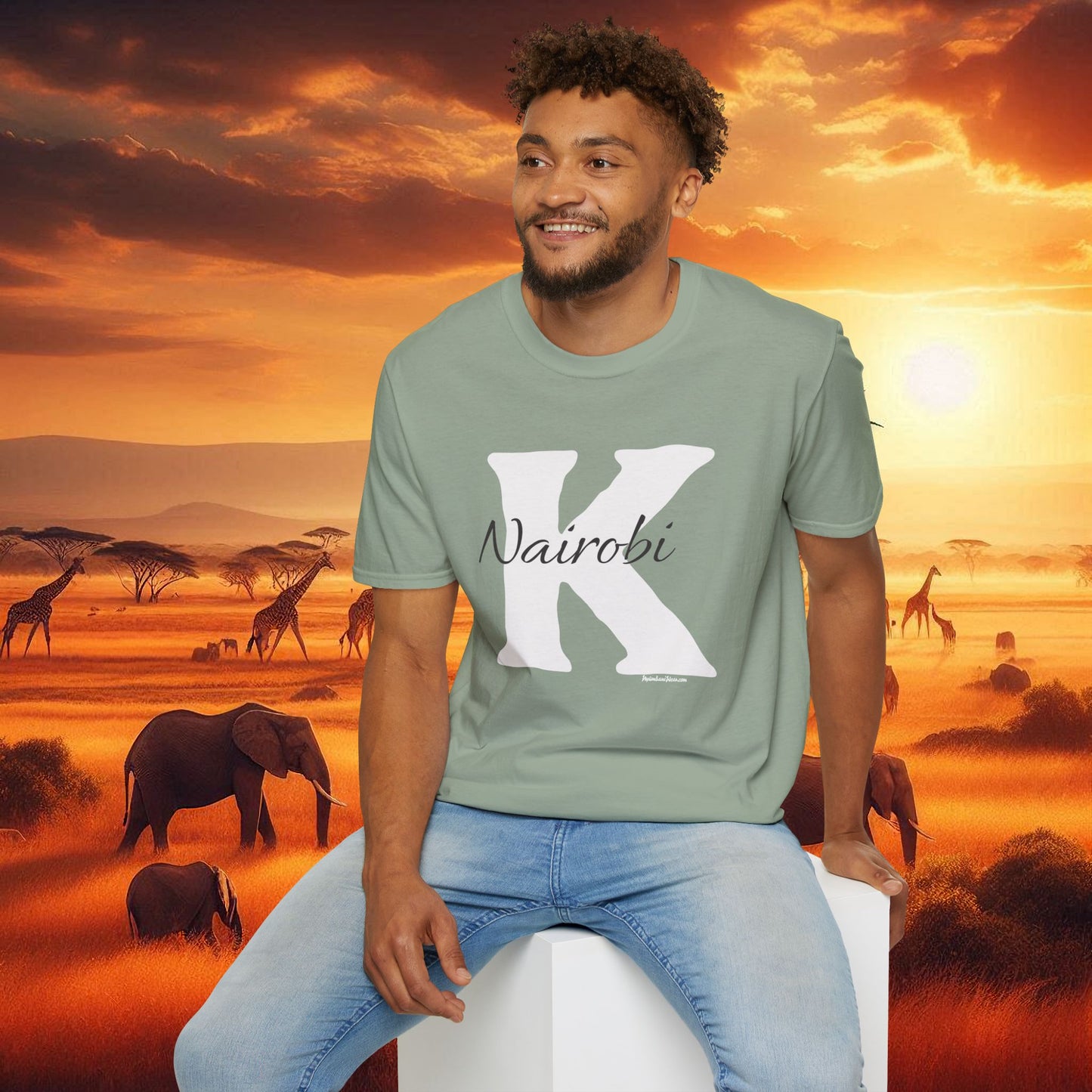 Graphic Tee: K with Nairobi Unisex Softstyle T-Shirt