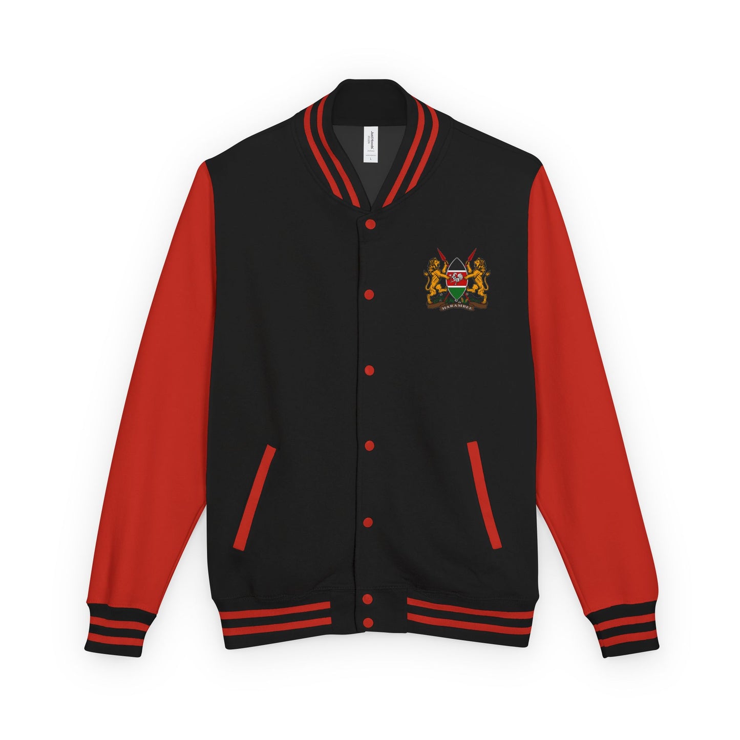 Letterman Jacket with Kenyan Coat of Arms — Retro Varsity