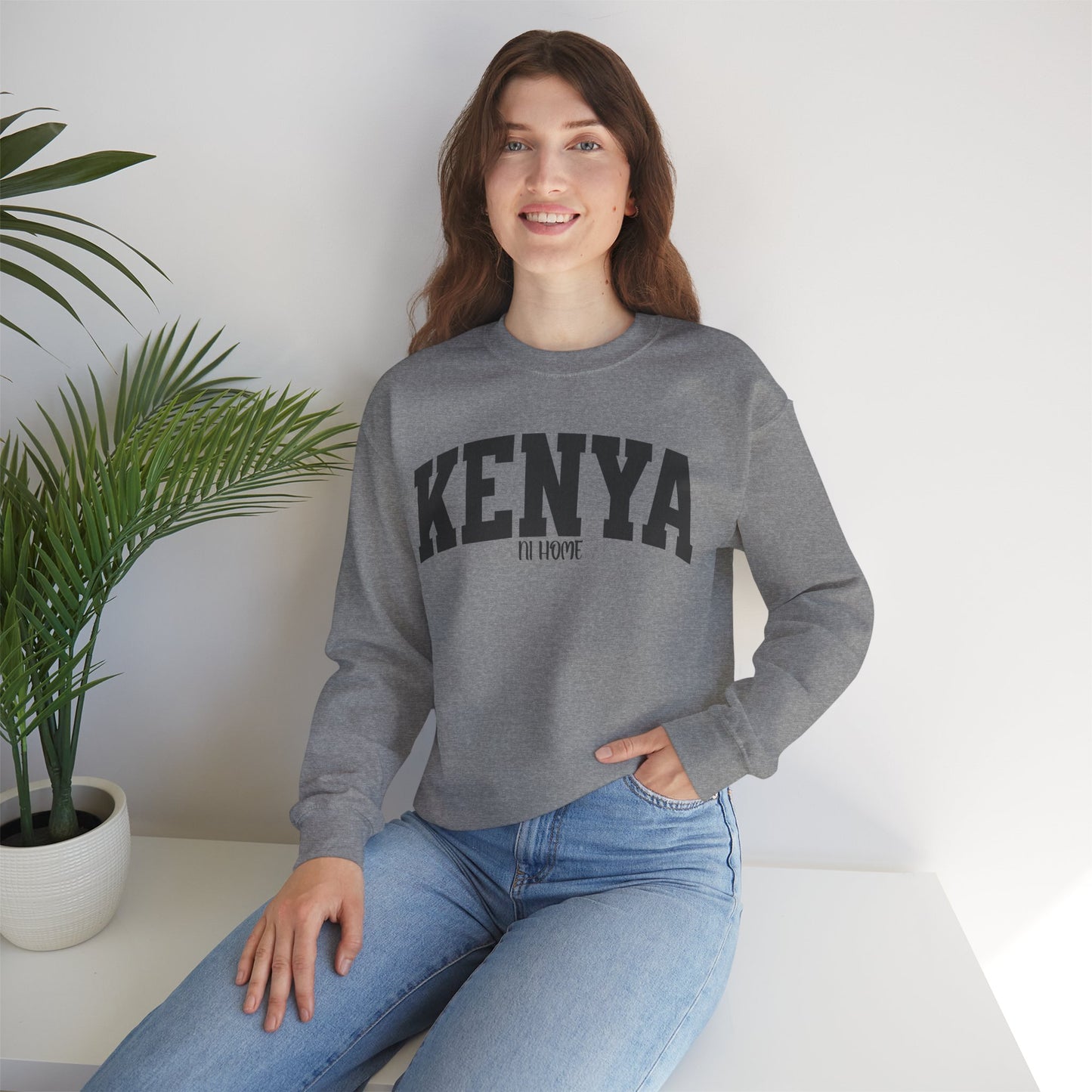 Kenya Campus Crewneck Sweatshirt — Vintage Collegiate Kenya Pullover