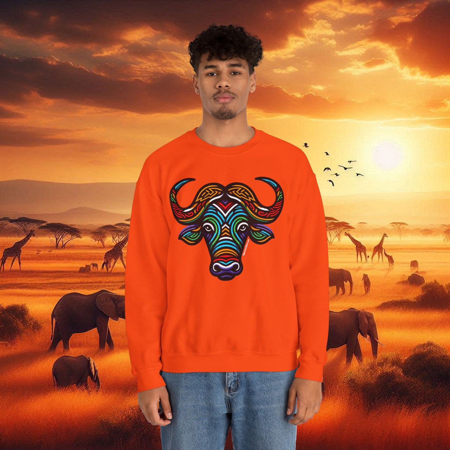 Buffalo African Bead Unisex Sweatshirt