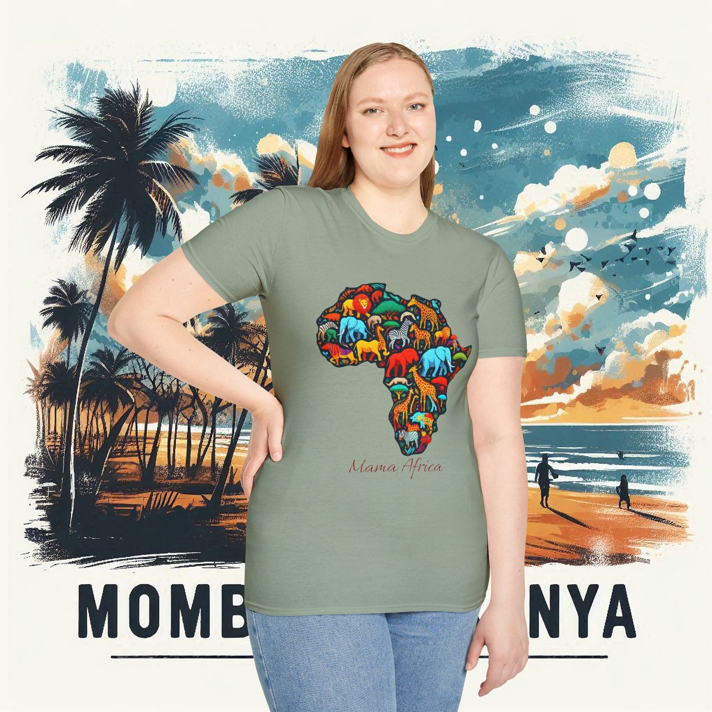 Mama Africa   Unisex Softstyle T-Shirt