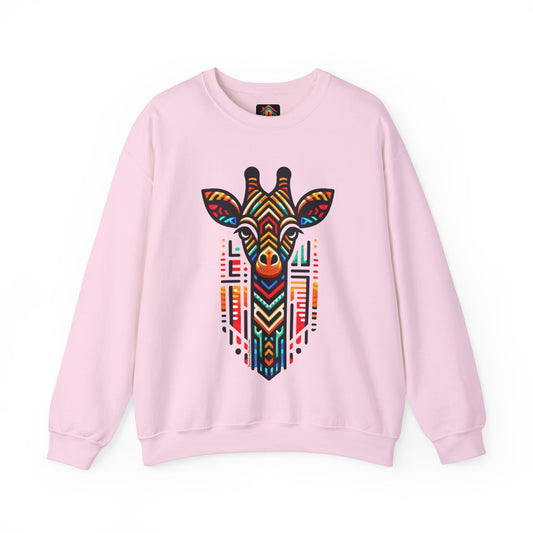 Giraffe African Bead Design Sweatshirt       Unisex Heavy Blend™ Crewneck Sweatshirt