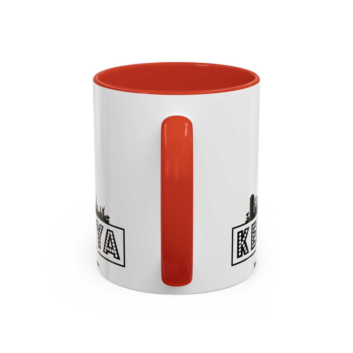 Black Kenyan Flag Map Coffee Mug | 11oz & 15oz