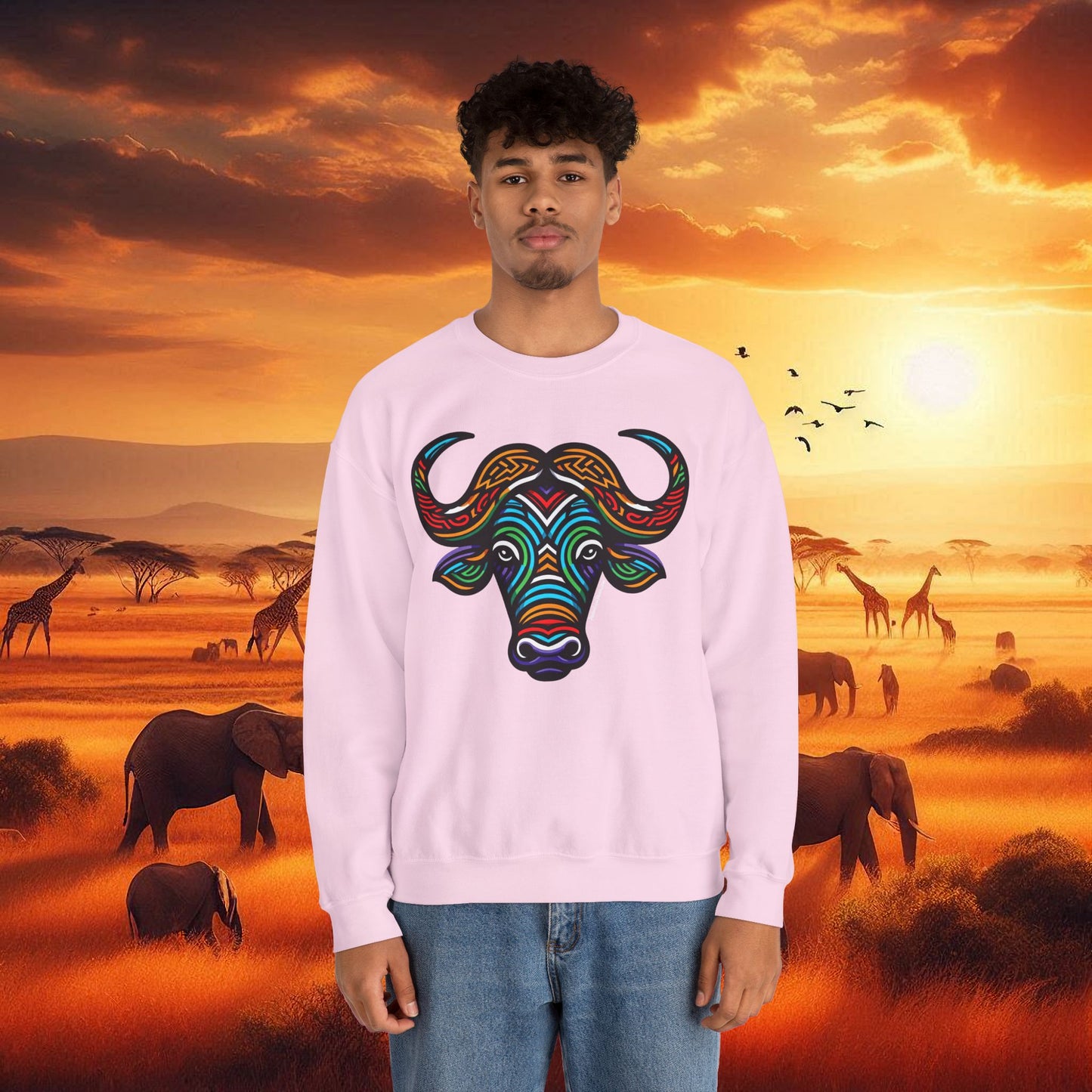 Buffalo African Bead Unisex Sweatshirt