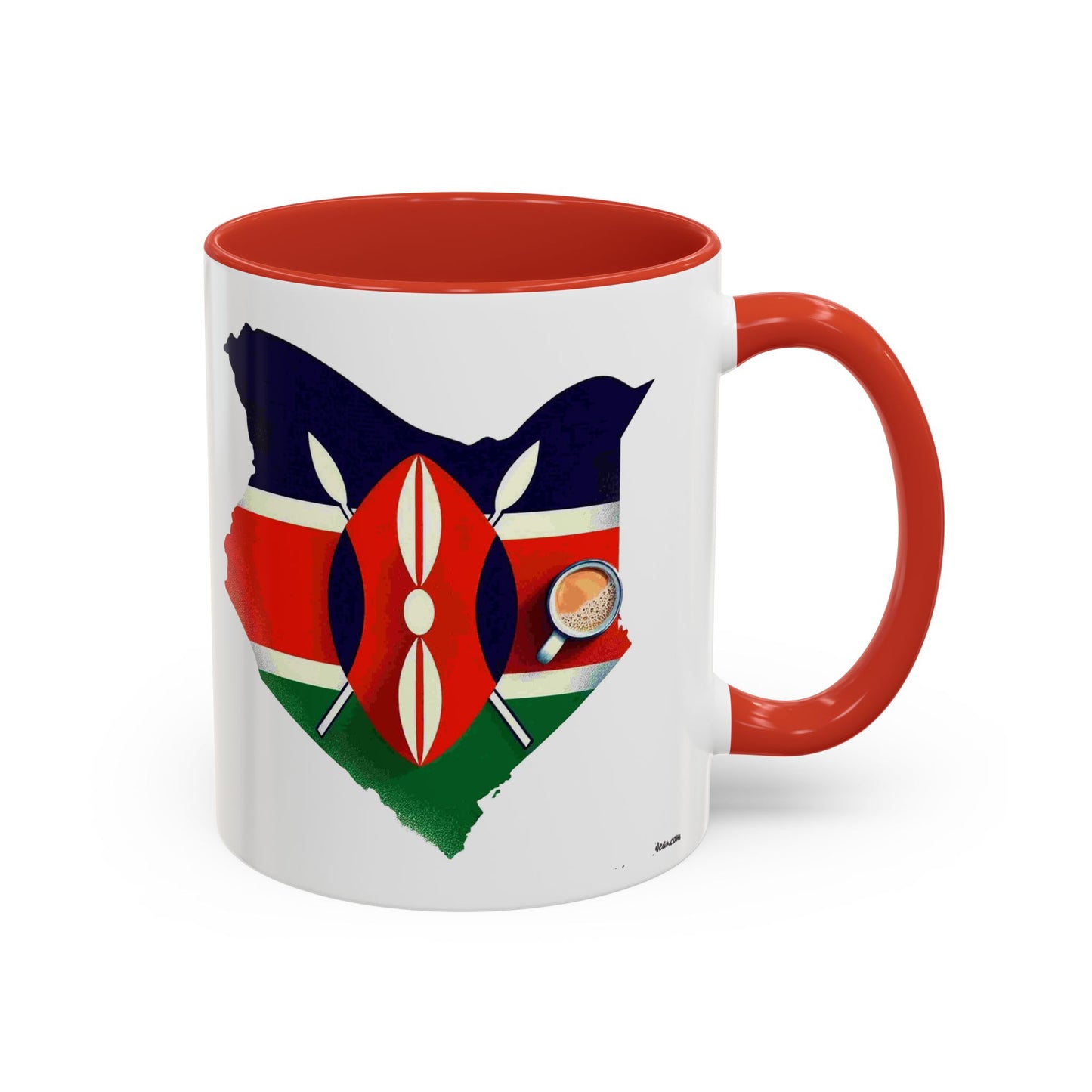 Kenyan Flag Map Coffee Mug | 11oz & 15oz