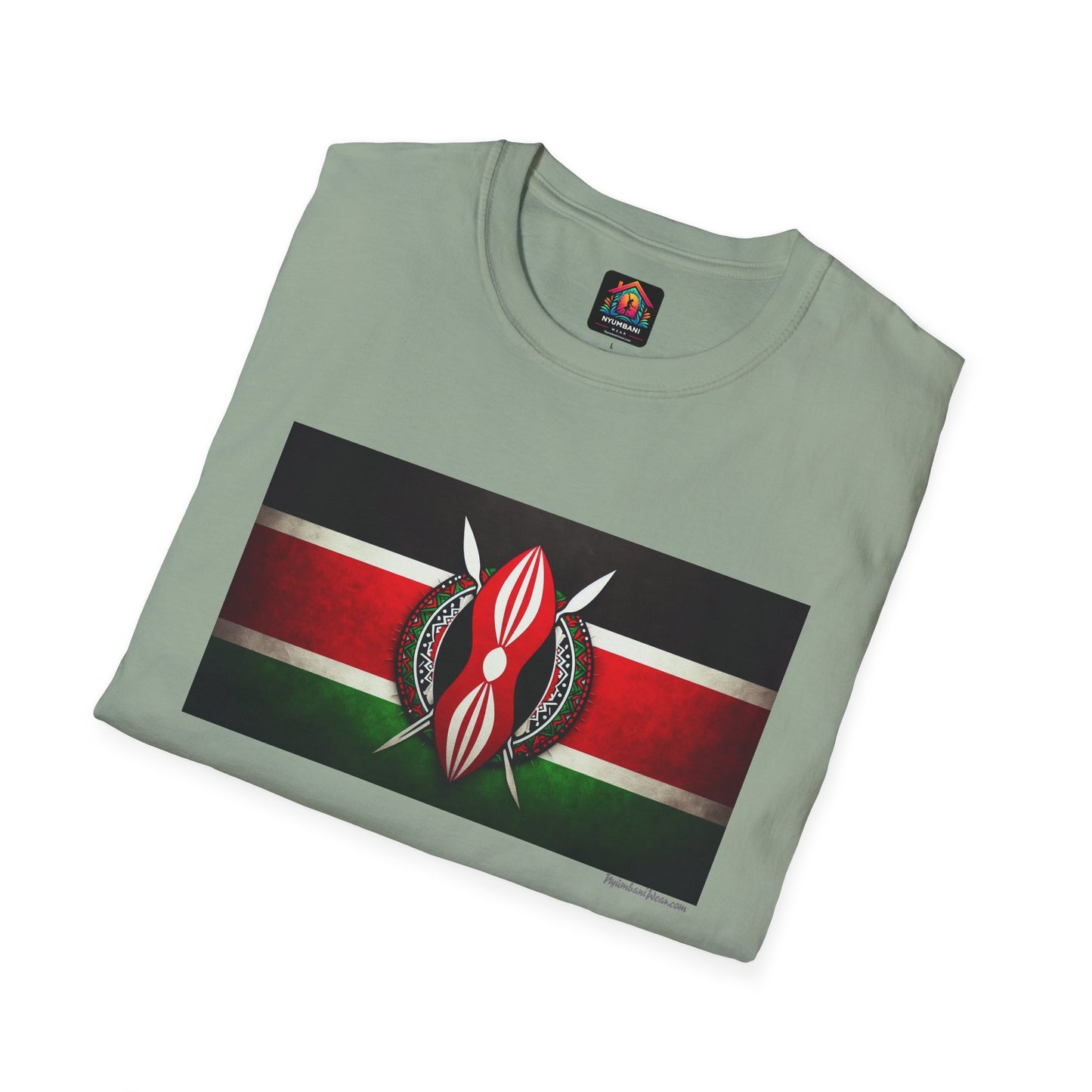 Kenyan Faded Flag T-Shirt - Show Your Kenyan Pride