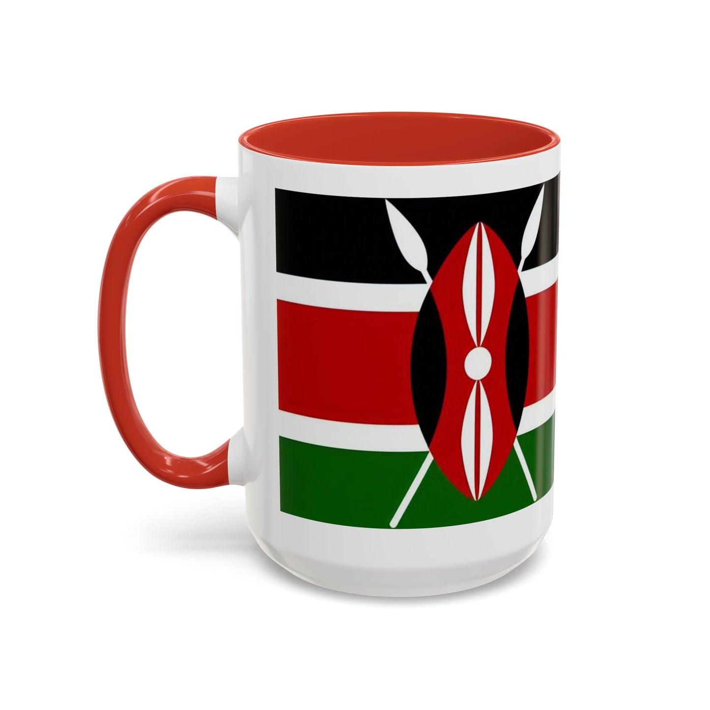 Kenyan Flag Accent Coffee Mug | 11oz & 15oz