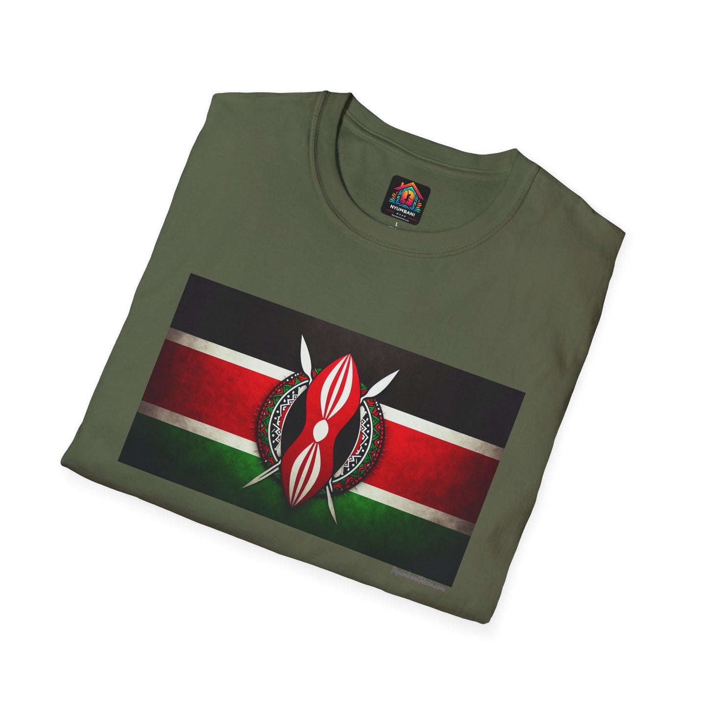 Kenyan Faded Flag T-Shirt - Show Your Kenyan Pride