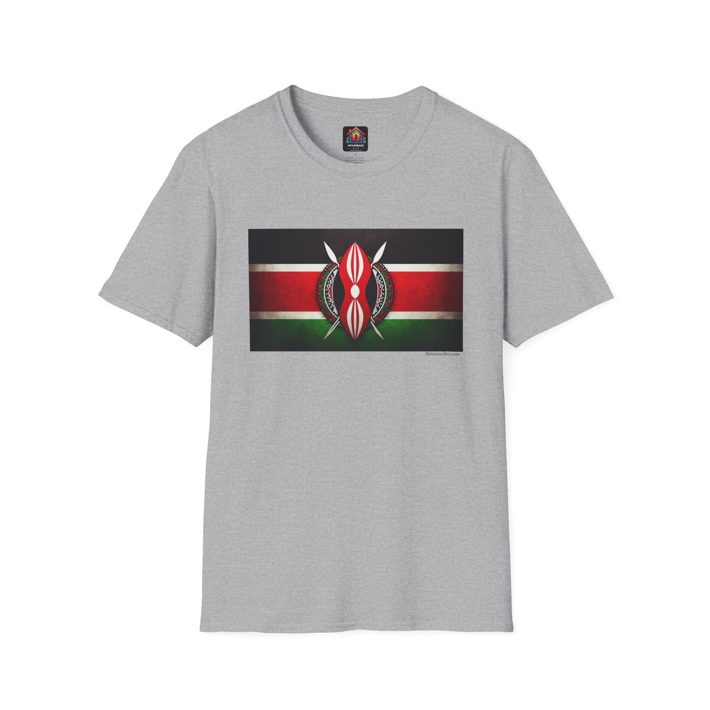 Kenyan Faded Flag T-Shirt - Show Your Kenyan Pride