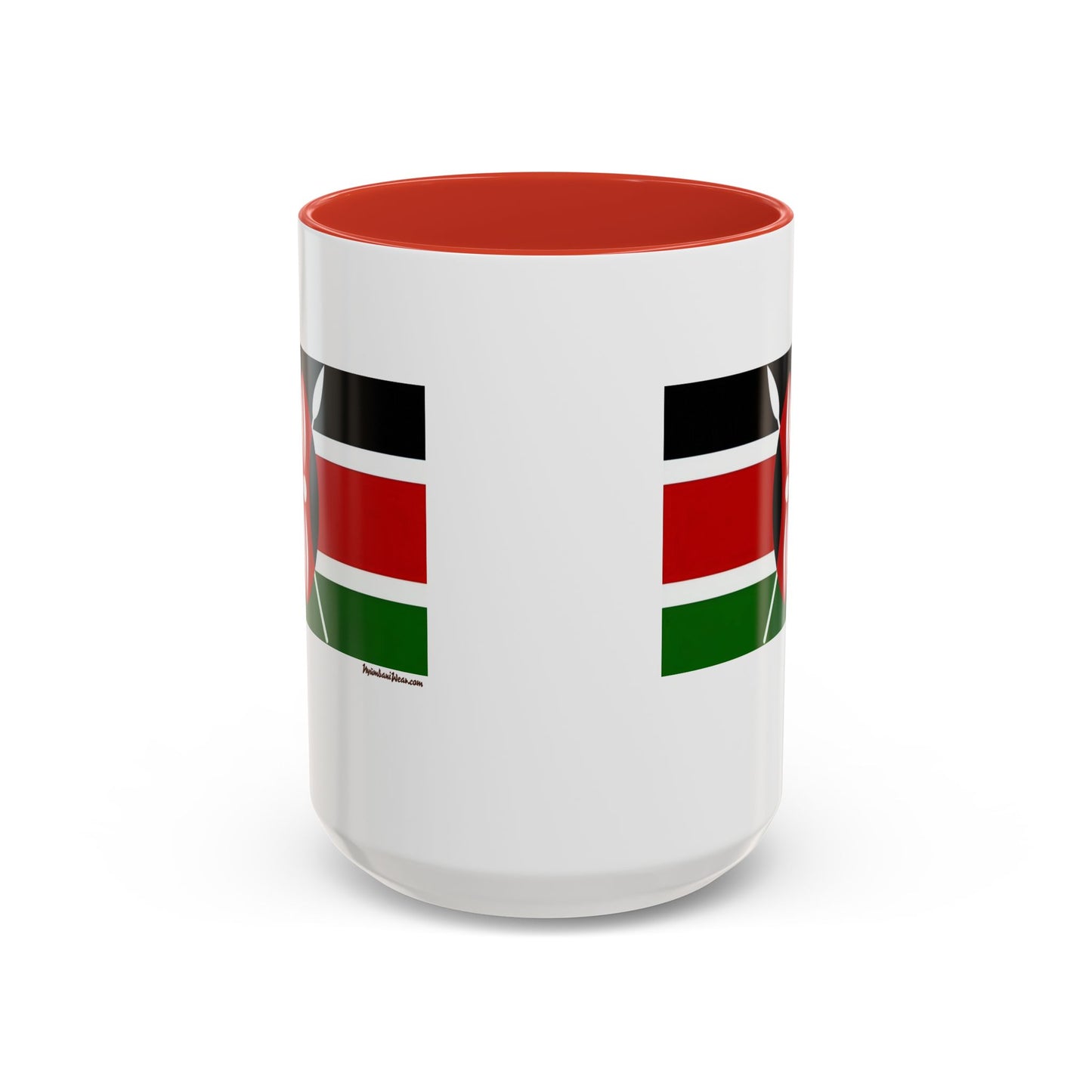 Small Kenyan Flag Accent Coffee Mug