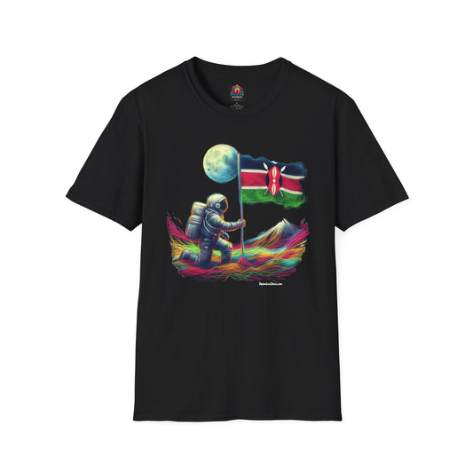 Graphic T-Shirt Space Age Kenya Imagine Kenya going to the moon